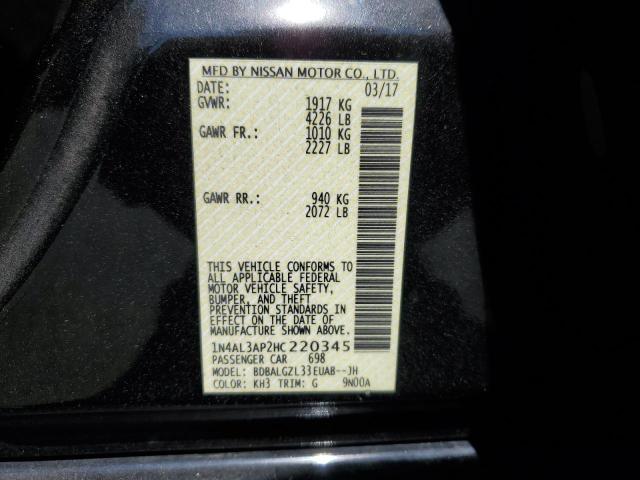 Photo 10 from auction – 2017 NISSAN ALTIMA 2.5 with VIN 1N4AL3AP2HC220345