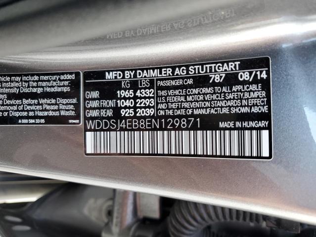 Photo 10 from auction – 2014 MERCEDES-BENZ CLA 250 with VIN WDDSJ4EB8EN129871