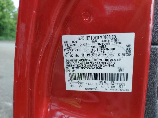 Zdjęcie 10 z aukcji – 2011 FORD ESCAPE XLT z VIN 1FMCU9DG9BKA32090