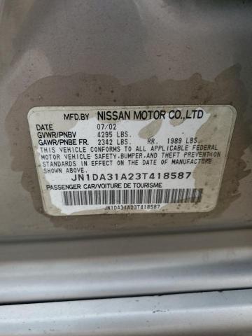 Photo 10 from auction – 2003 NISSAN MAXIMA GLE with VIN JN1DA31A23T418587