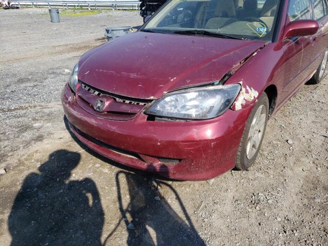Photo 9 from auction – 2004 HONDA CIVIC EX with VIN 2HGES25704H521711