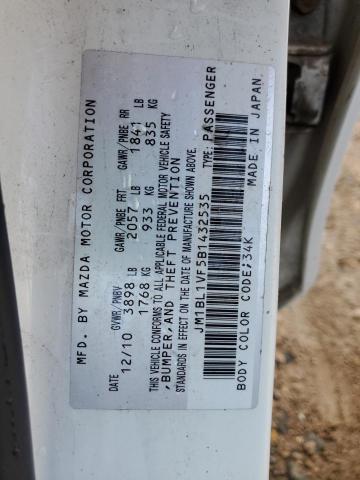 Photo 10 from auction – 2011 MAZDA 3 I with VIN JM1BL1VF5B1432535