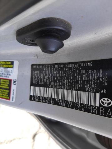 Photo 10 from auction – 2014 TOYOTA COROLLA L with VIN 5YFBURHEXEP096895