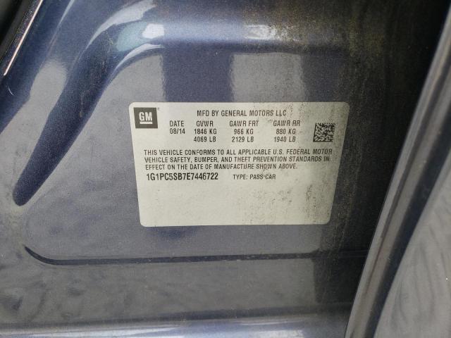 Photo 10 from auction – 2014 CHEVROLET CRUZE LT with VIN 1G1PC5SB7E7446722