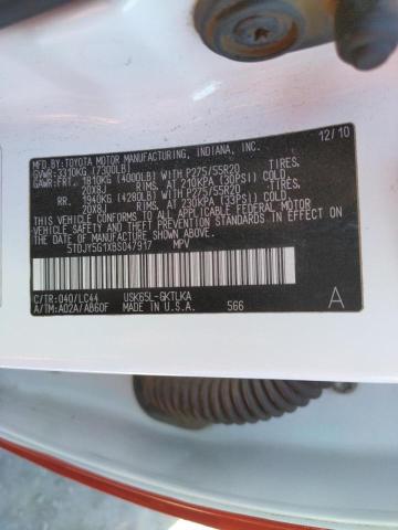 Zdjęcie 10 z aukcji – 2011 TOYOTA SEQUOIA LI z VIN 5TDJY5G1XBS047917