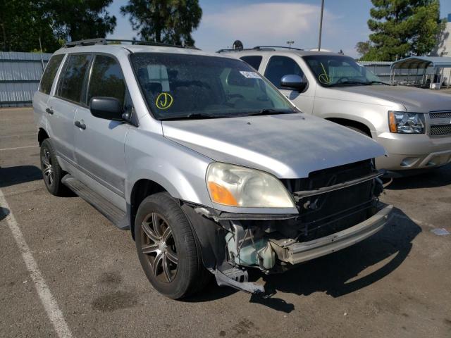 HONDA PILOT LX 2005 with VIN 2HKYF181X5H556802 - Photo from auction