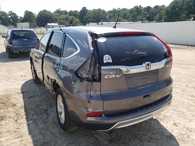 Photo 3 from auction – 2016 HONDA CR-V EX with VIN 2HKRM4H5XGH619236