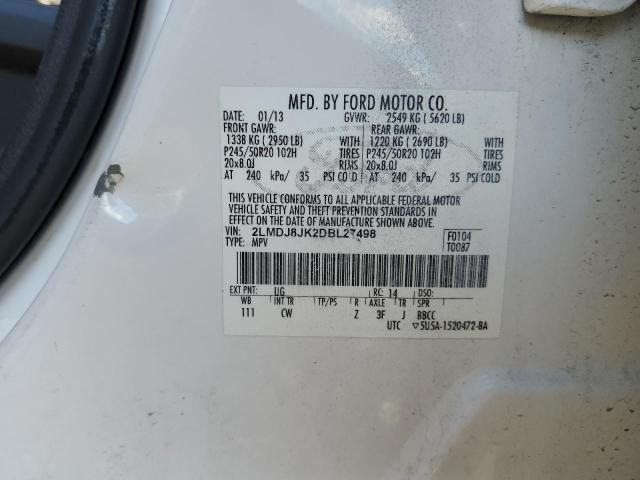 Photo 10 from auction – 2013 LINCOLN MKX with VIN 2LMDJ8JK2DBL27498