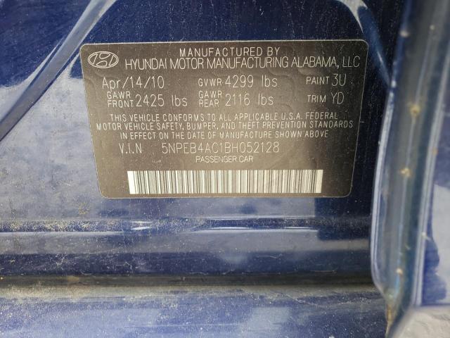 Photo 10 from auction – 2011 HYUNDAI SONATA GLS with VIN 5NPEB4AC1BH052128