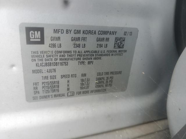 Photo 10 from auction – 2013 BUICK ENCORE CON with VIN KL4CJBSB1DB116753