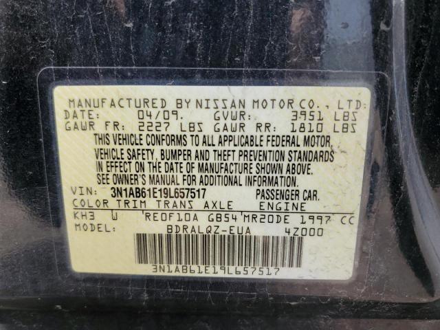 Photo 10 from auction – 2009 NISSAN SENTRA 2.0 with VIN 3N1AB61E19L657517