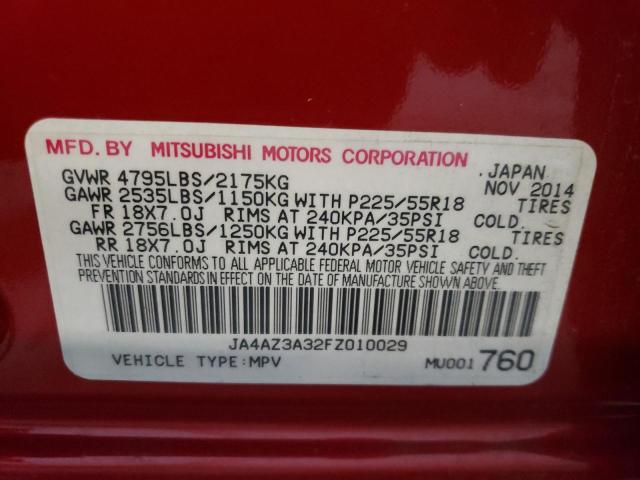 Photo 10 from auction – 2015 MITSUBISHI OUTLANDER with VIN JA4AZ3A32FZ010029