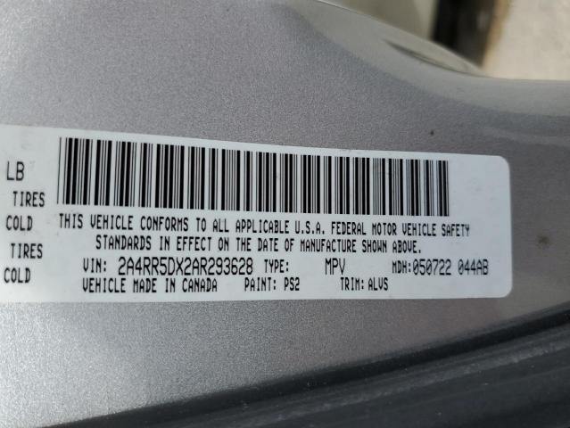 Photo 10 from auction – 2010 CHRYSLER TOWN & COU with VIN 2A4RR5DX2AR293628