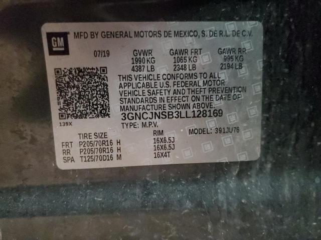 Photo 10 from auction – 2020 CHEVROLET TRAX LS with VIN 3GNCJNSB3LL128169