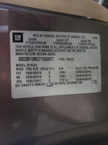 Photo 10 from auction – 2007 CHEVROLET SILVERADO with VIN 2GCEK13M271562677