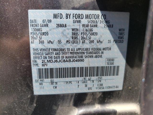 Photo 10 from auction – 2010 LINCOLN MKX with VIN 2LMDJ6JC8ABJ04990