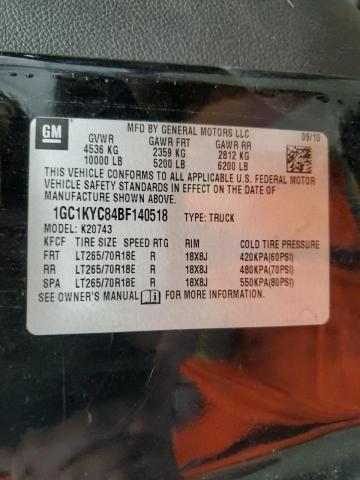 Photo 10 from auction – 2011 CHEVROLET SILVERADO with VIN 1GC1KYC84BF140518