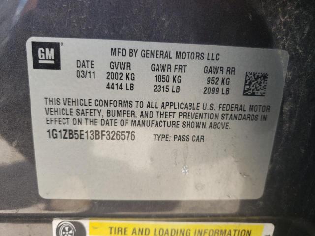 Photo 10 from auction – 2011 CHEVROLET MALIBU LS with VIN 1G1ZB5E13BF326576