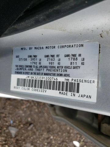 Photo 10 from auction – 2009 MAZDA 3 S with VIN JM1BK323591200746