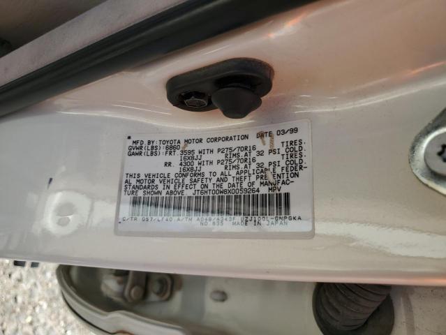 Photo 10 from auction – 1999 LEXUS LX 470 with VIN JT6HT00W8X0059264