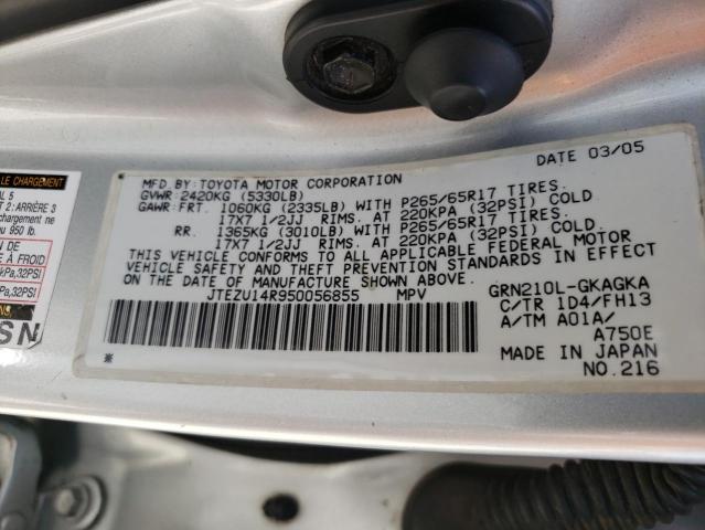 Photo 10 from auction – 2005 TOYOTA 4 RUNNER with VIN JTEZU14R950056855