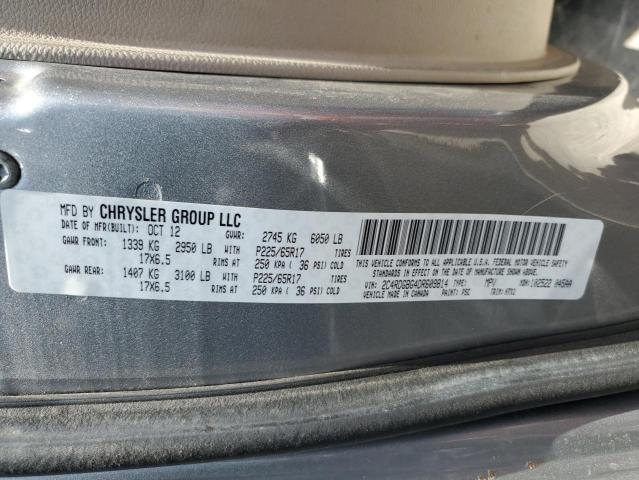 Photo 10 from auction – 2013 DODGE GRAND CARA with VIN 2C4RDGBG4DR609814