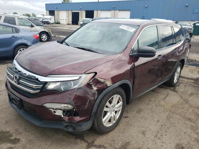 Photo 2 from auction – 2016 HONDA PILOT LX with VIN 5FNYF5H15GB026164