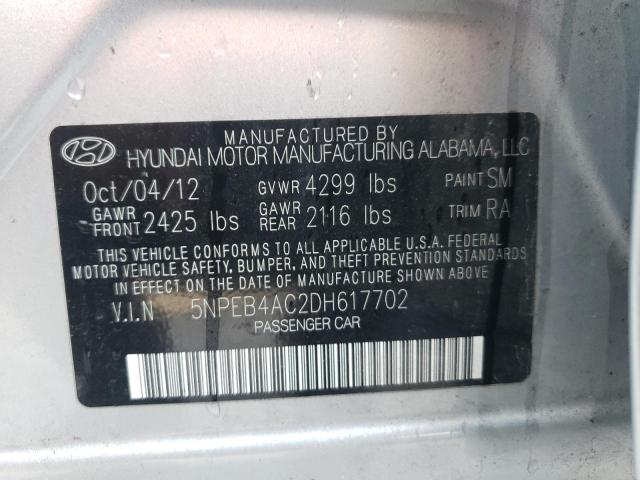 Photo 10 from auction – 2013 HYUNDAI SONATA GLS with VIN 5NPEB4AC2DH617702