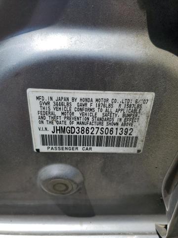 Photo 10 from auction – 2007 HONDA FIT S with VIN JHMGD38627S061392