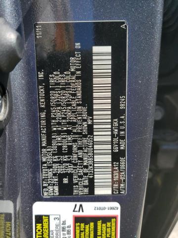 Photo 10 from auction – 2011 TOYOTA VENZA with VIN 4T3ZK3BB5BU046052