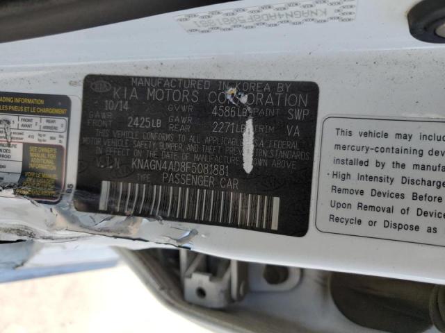 Zdjęcie 10 z aukcji – 2015 KIA OPTIMA HYB z VIN KNAGN4AD8F5081881