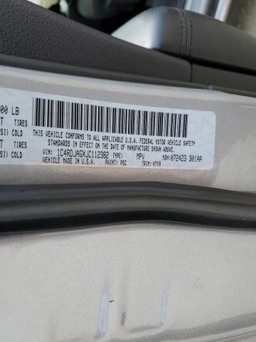 Photo 10 from auction – 2018 DODGE DURANGO SX with VIN 1C4RDJAGXJC112382