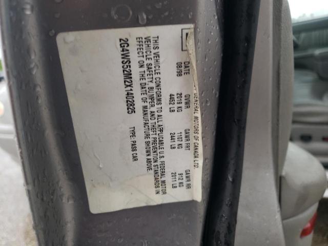 Photo 10 from auction – 1999 BUICK CENTURY CU with VIN 2G4WS52M2X1402825