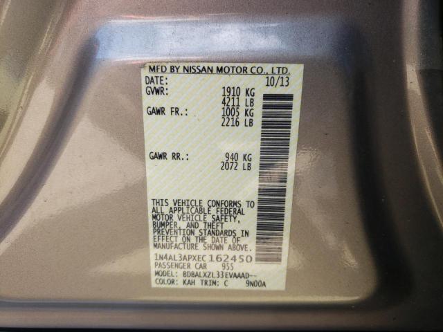 Photo 10 from auction – 2014 NISSAN ALTIMA 2.5 with VIN 1N4AL3APXEC162450