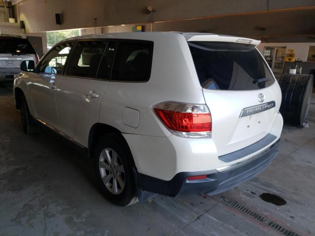 Photo 3 from auction – 2012 TOYOTA HIGHLANDER with VIN 5TDZA3EH7CS029338
