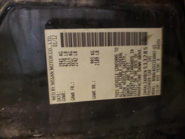 Photo 10 from auction – 2012 NISSAN ALTIMA BAS with VIN 1N4AL2AP8CN513285