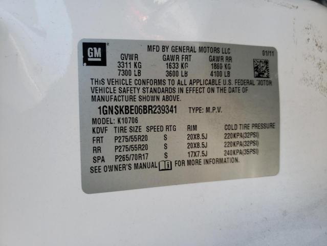 Photo 10 from auction – 2011 CHEVROLET TAHOE K150 with VIN 1GNSKBE06BR239341