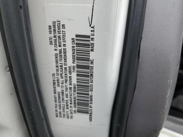 Photo 10 from auction – 2000 SUBARU LEGACY L with VIN 4S3BH6357Y7305641