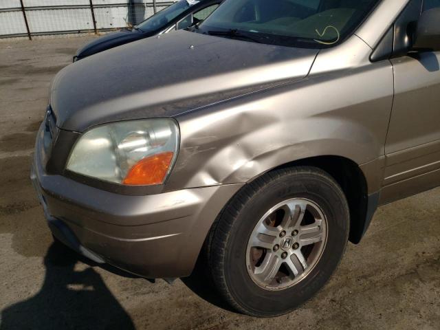 Photo 9 from auction – 2003 HONDA PILOT EXL with VIN 2HKYF18533H580892