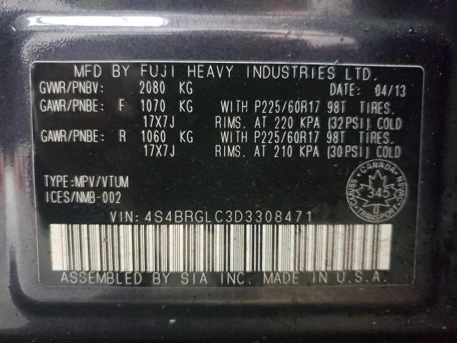 Photo 10 from auction – 2013 SUBARU OUTBACK 2. with VIN 4S4BRGLC3D3308471