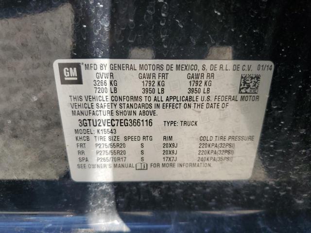 Photo 10 from auction – 2014 GMC SIERRA K15 with VIN 3GTU2VEC7EG366116