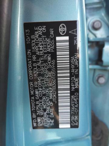 Photo 10 from auction – 2013 TOYOTA PRIUS C with VIN JTDKDTB36D1055946