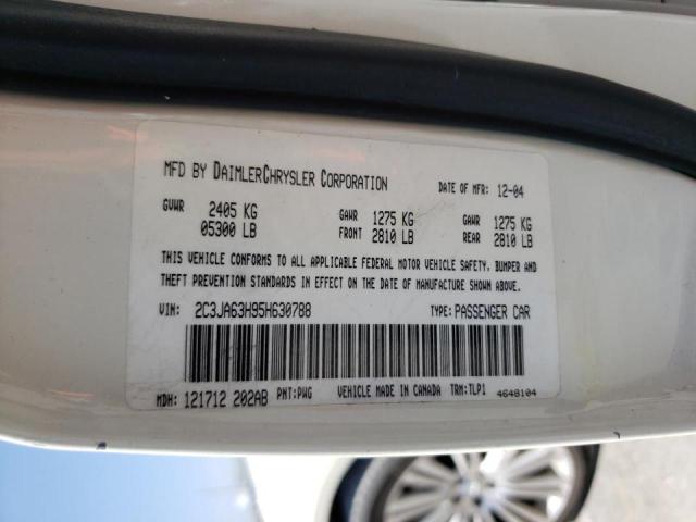 Photo 10 from auction – 2005 CHRYSLER 300C with VIN 2C3JA63H95H630788