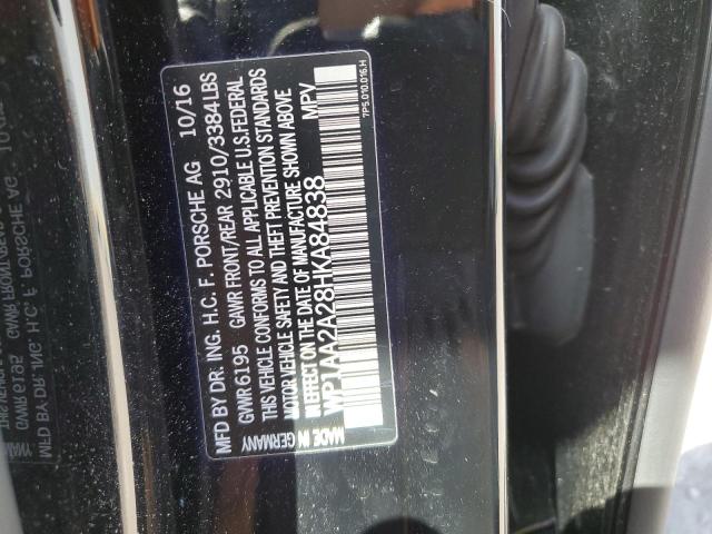 Photo 10 from auction – 2017 PORSCHE CAYENNE with VIN WP1AA2A28HKA84838
