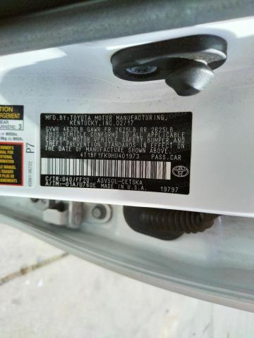 Photo 10 from auction – 2017 TOYOTA CAMRY LE with VIN 4T1BF1FK9HU401973