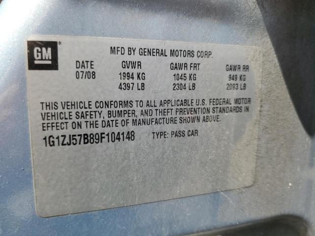 Photo 10 from auction – 2009 CHEVROLET MALIBU 2LT with VIN 1G1ZJ57B89F104148