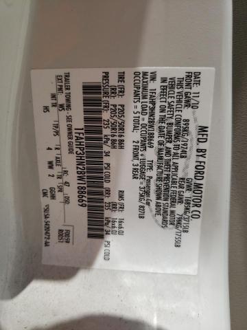 Photo 10 from auction – 2011 FORD FOCUS SEL with VIN 1FAHP3HN2BW188669