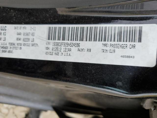 Photo 10 from auction – 2011 DODGE AVENGER LU with VIN 1B3BD2FB2BN524596