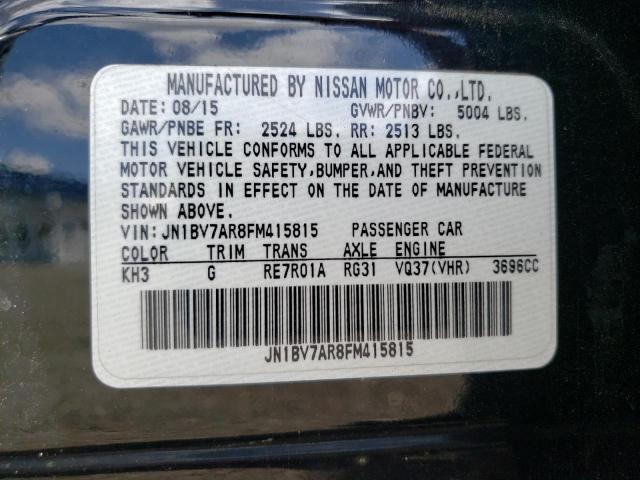 Photo 10 from auction – 2015 INFINITI Q50 BASE with VIN JN1BV7AR8FM415815