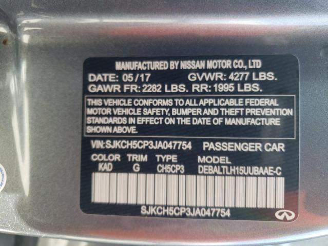 Photo 10 from auction – 2018 INFINITI QX30 BASE with VIN SJKCH5CP3JA047754